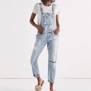 Lucky Brand Denim Boyfriend Overalls 🩵